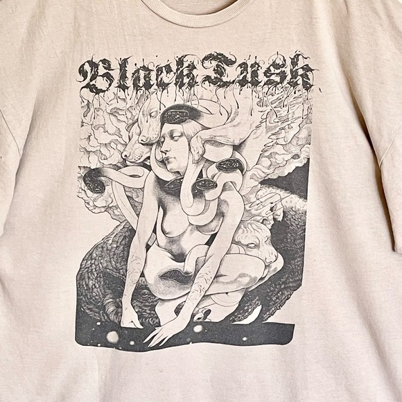 Vintage Y2K Black Tusk Set The Dial Tan Concert Metal Band T Shirt Adult XXL - Picture 4 of 15